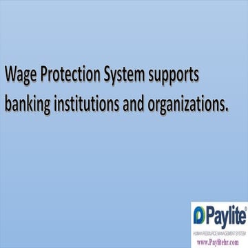 Ksa & uae implement wage protection system or wps via banking channels