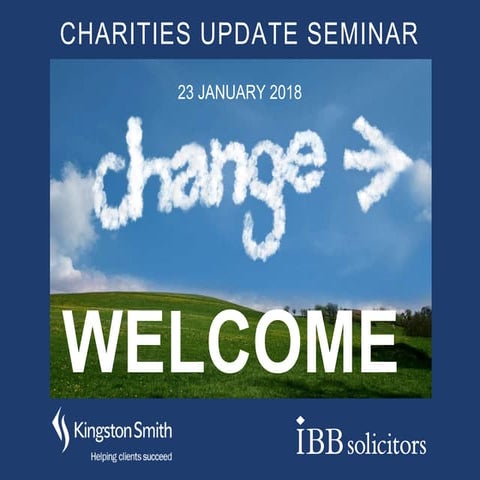Charity Law Updates for 2018: Making the Most of Change