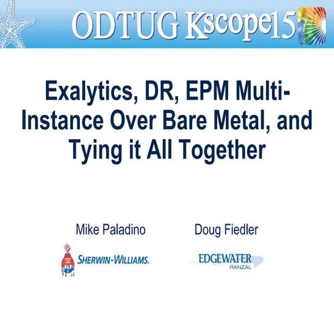 Exalytics, DR, EPM Multi-Instance Over Bare Metal, and Tying it All Together