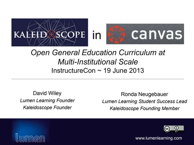 Kscope n canvasslideshareinstructurecon