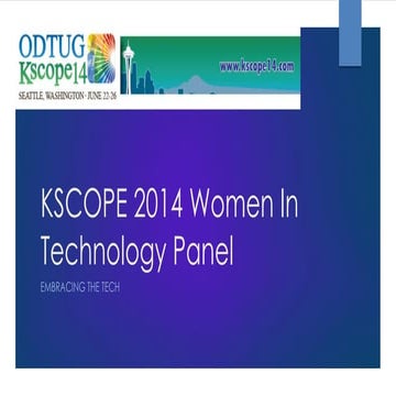Kscope Women in Technology 2014