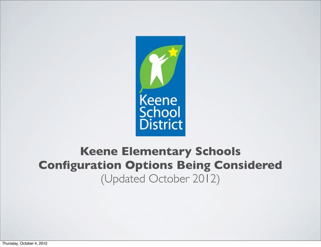 KSD Elementary School Configuration...