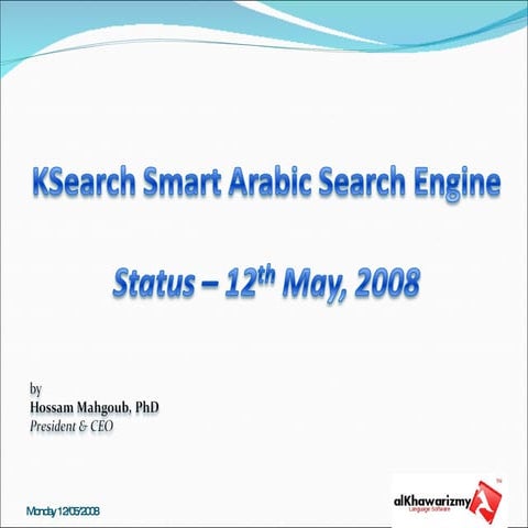 K Search Al Khawarizmy Language Software