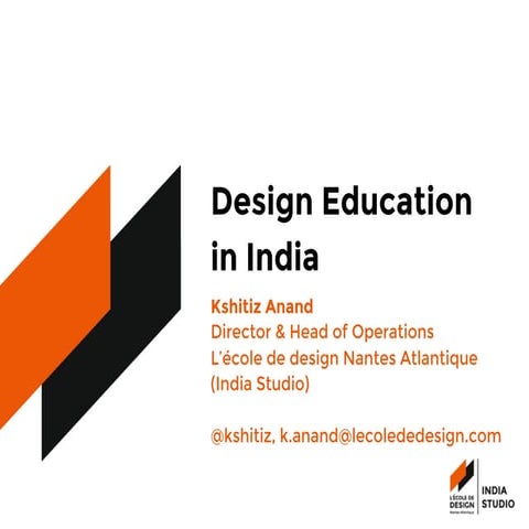 Design Education in India - Talk at The Goa Project 2015