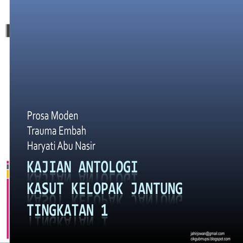 Pengenalan Prosa Tradisional | PPT