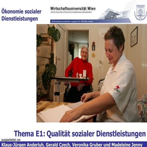 Qualität sozialer Dienstleistungen