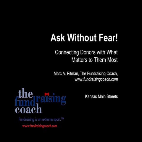 Kansas Main Street Part 2: Ask Without Fear!