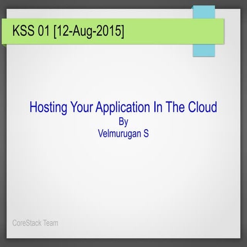 KSS -  01 - Hosting Your Application In The Server