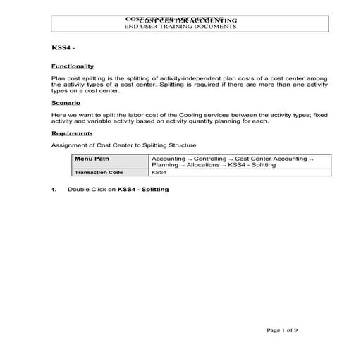 Kp06 Primary Cost Planning | DOC