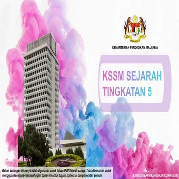 KSSM Sejarah Tingkatan 5 Bab 2 kssm sejarah
