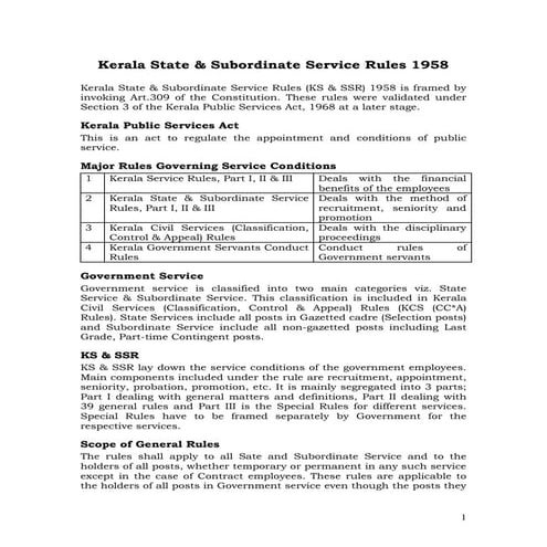 Rajasthan Service Rules for Rajasthan Government Employees | PDF