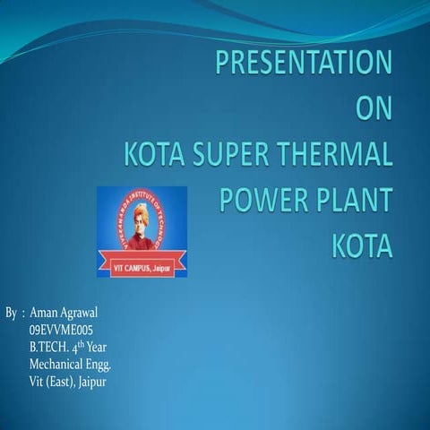 kota Super Thermal Power Station training ppt