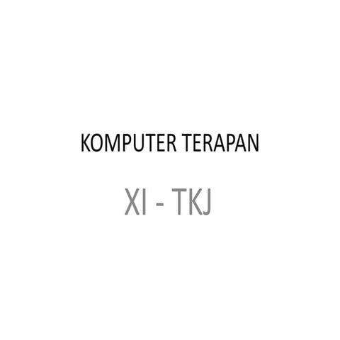 Komputer Terapan   2