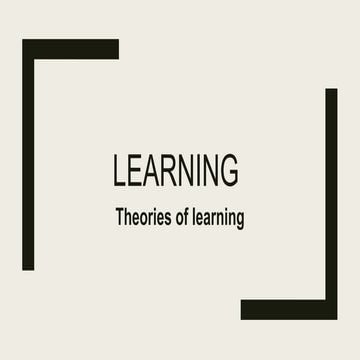 Learning theories social psychology