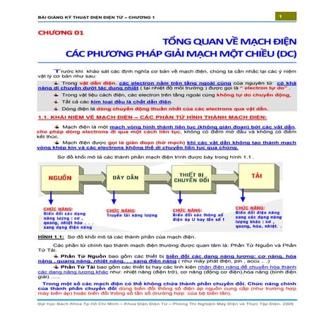 Bài giảng kỹ thuật điện điện tử