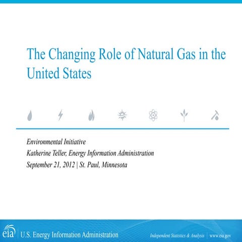 Policy Forum Series: Teller - The Changing Role of Natural Gas in the United ...