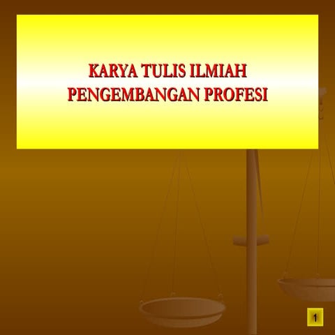Karya Tulis Ilmiah Ke-1