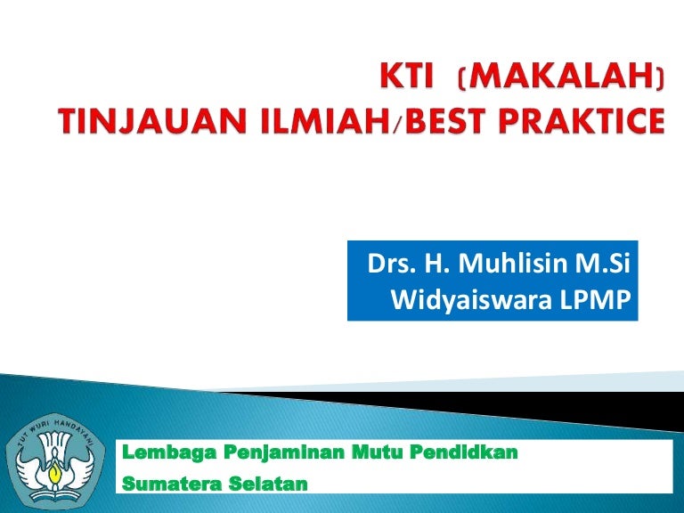 Kti Tinj Ilmiah Best Practice