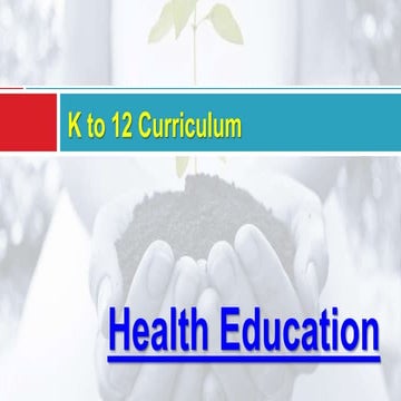 Kto12   health education (core values)