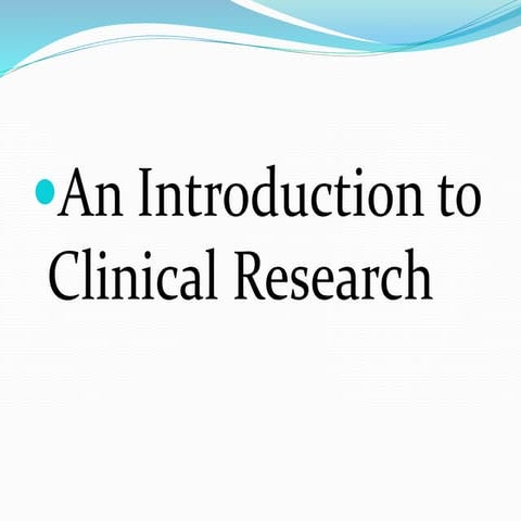 Clinical research basic things