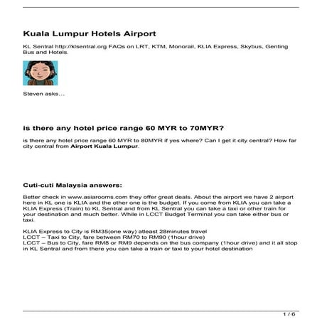 Kuala Lumpur Hotels Airport