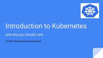 Introduction to Kubernetes