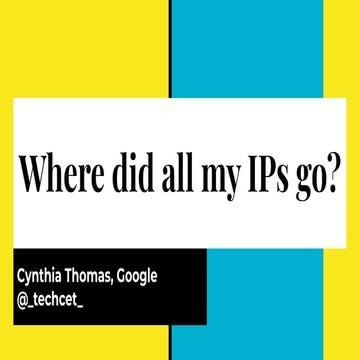 KubeCon NA'22 Lightning Talk: Where did all my IPs go?