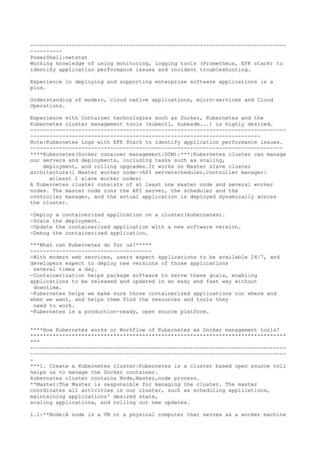 Introduction about Kubernates Cluster