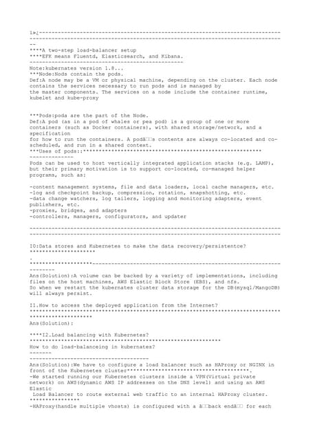 Live issues resolution on Kubernates Cluster