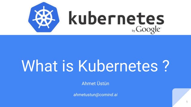 Kubernetes Nedir?