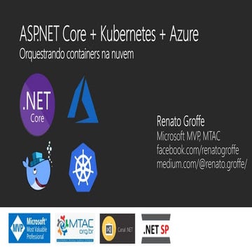 ASP.NET Core + Kubernetes + Azure: Orquestrando containers na nuvem - .NET SP...