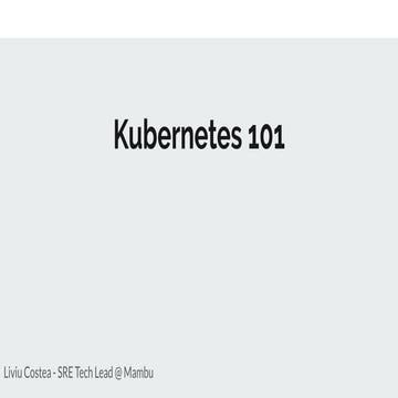 Kubernetes 101