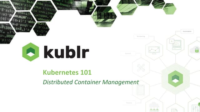 Kubernetes 101