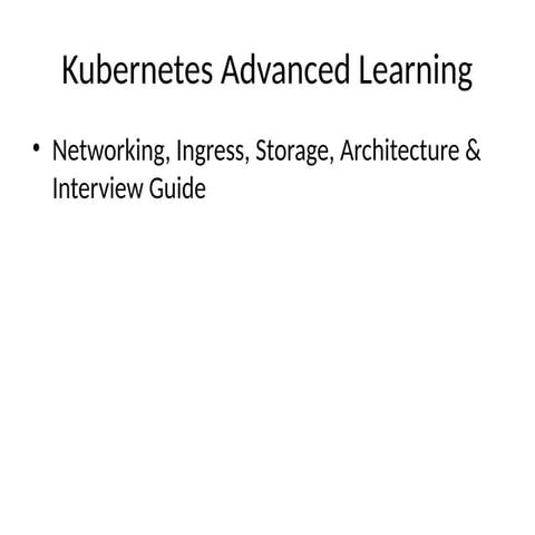 An overview of the Kubernetes architecture | PDF