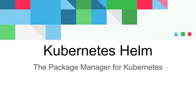 Kubernetes Helm (Boulder Kubernetes Meetup, June 2016)