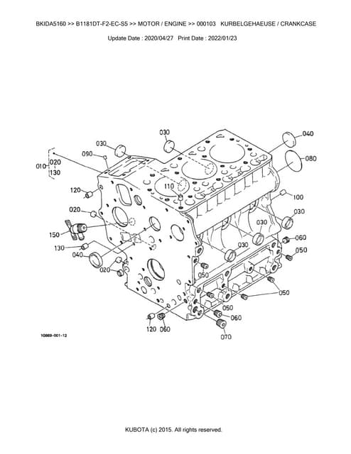 Kubota U25-3 ALPHA (SN 20001-59999) Excavator Parts