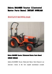 Kubota b2400 hse tractor illustrated master parts manual instant down…