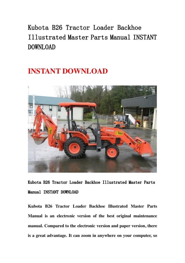 wiring diagram kubota b26 tlb simple wiring post rh 29 asiagourmet igb de  Kubota B26 Tractor