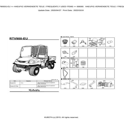 Kubota RTV-X900MWEU Utility Vehicle Parts Catalogue Manual (Publishing ID BKIDK5114).pdf