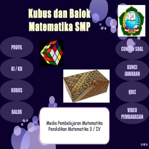 KUBUS BANGUN RUANG SISI DATAR KELAS 8.ppt