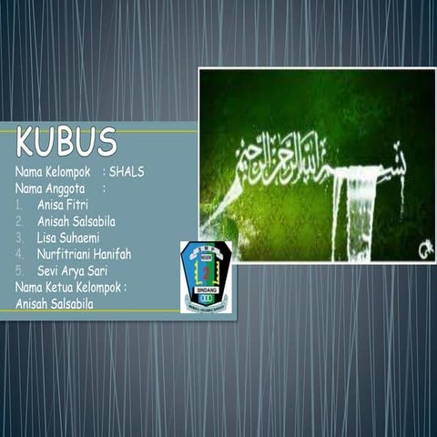 Kubus anisa shalsabila dkk