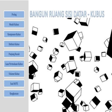 Kubus (bangun ruang sisi datar)
