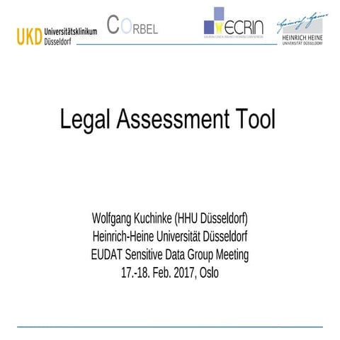 Legal Assessment Tool (LAT) - interactive help for data sharing