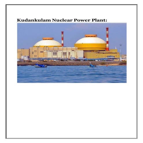 Kudankulam nuclear power plant