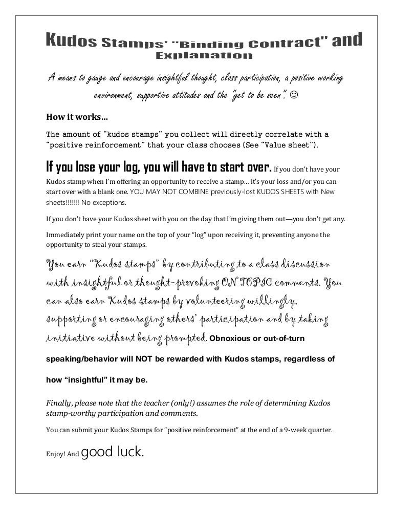 Kudos (explanation) pdf