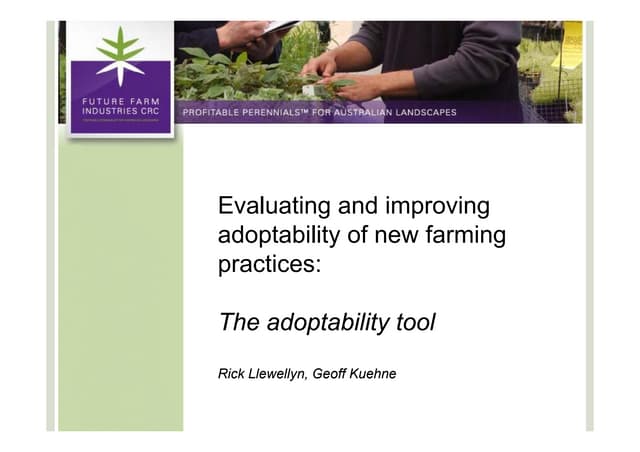 Kuehne adoptability tool 22 june