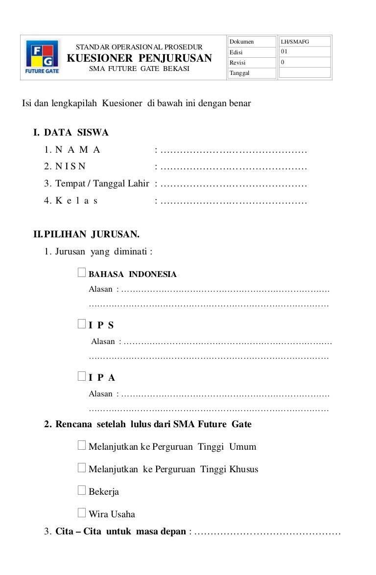 Tes Peminatan Jurusan Sma Ilmusosial Id