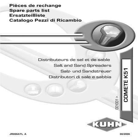 Kuhn comete k51 salt and sand spreaders
