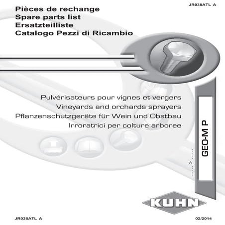 Kuhn geo-m p 300 vineyards and orchards sprayers