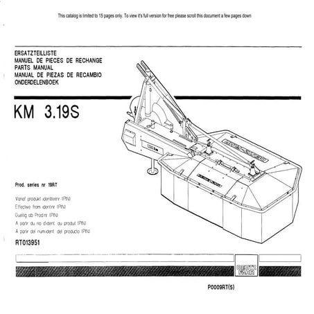 Kuhn KM 3.19S mounted drum mowers
